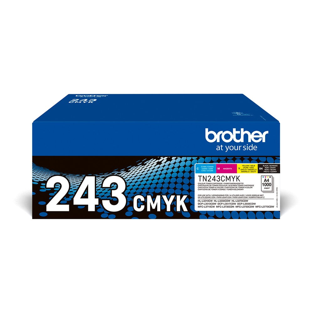 Brother Original TN-243CMYK Toner Multipack (Schwarz, Cyan, Magenta, Gelb)