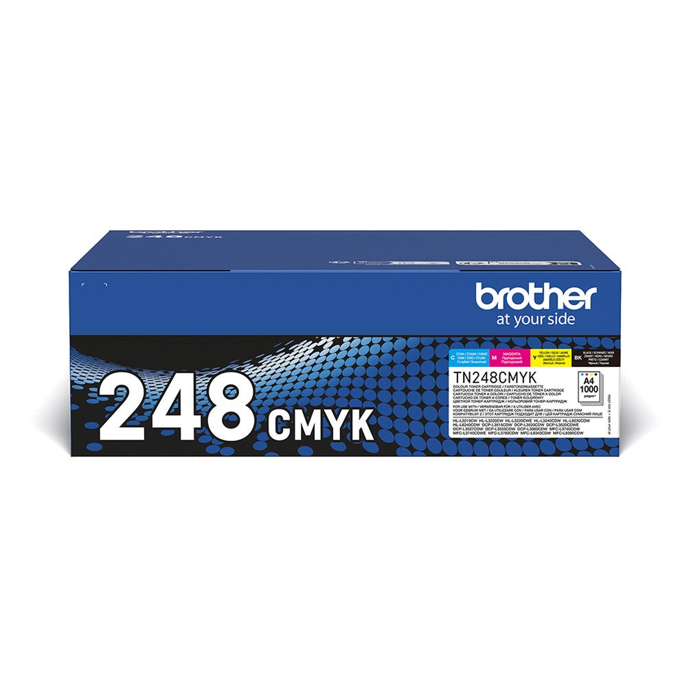 Brother Original TN-248VAL Toner Multipack (Schwarz, Cyan, Magenta, Gelb)