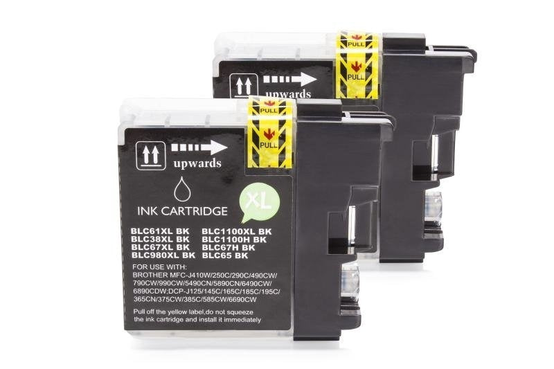 Alternativ zu Brother LC-1100 BK Tinten Doppelpack