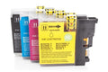 Alternativ zu Brother LC-1100 Tinten Sparset (je 1 x BK,C,M,Y) 4 Stück