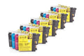 Alternativ zu Brother LC-1100 Tinten Sparset (je 5 x BK,C,M,Y) 20 Stück