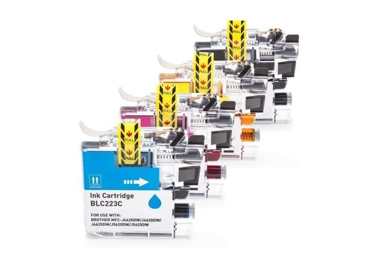 Alternativ zu Brother LC223 Sparset (Schwarz, Cyan, Magenta, Gelb)