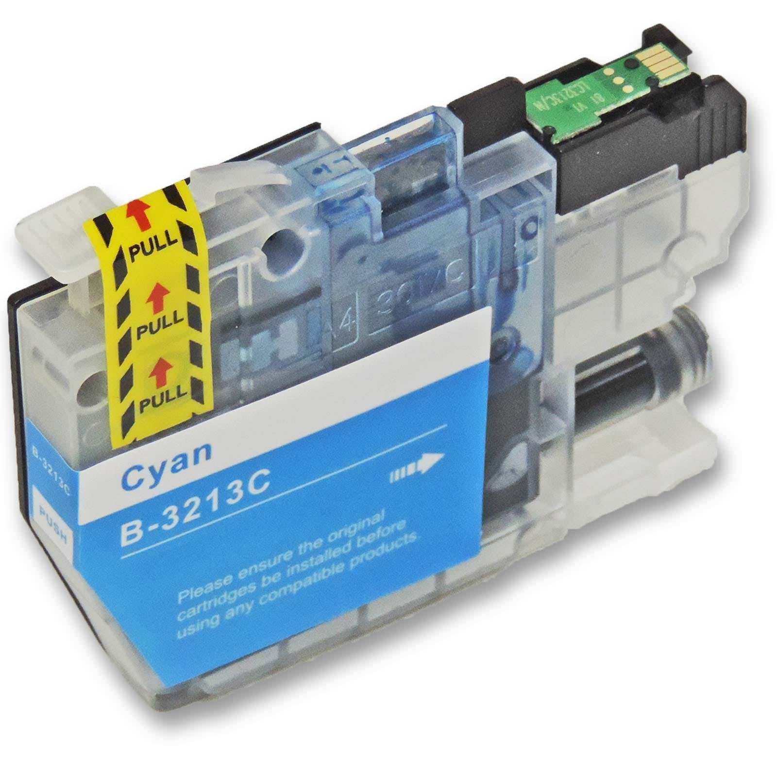 Alternativ zu Brother LC3213C Tintenpatrone cyan