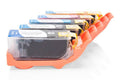 Alternativ zu Canon CLI-521 Tinten Sparset (FBK,BK,C,M,Y,) 5 Stk.