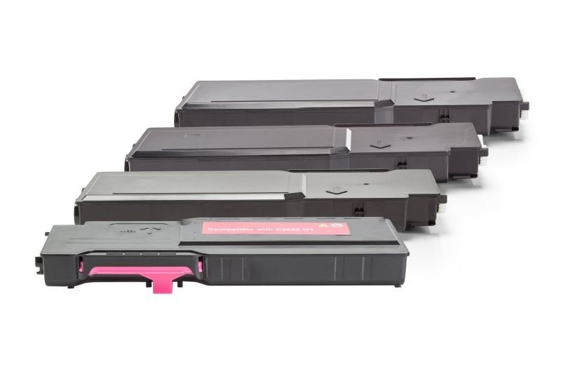 Alternativ zu Dell 593-BBBQ - 593-BBBR / Y5CW4 Toner Sparset 4 Stk. (Schwarz, Cyan, Magenta, Gelb)