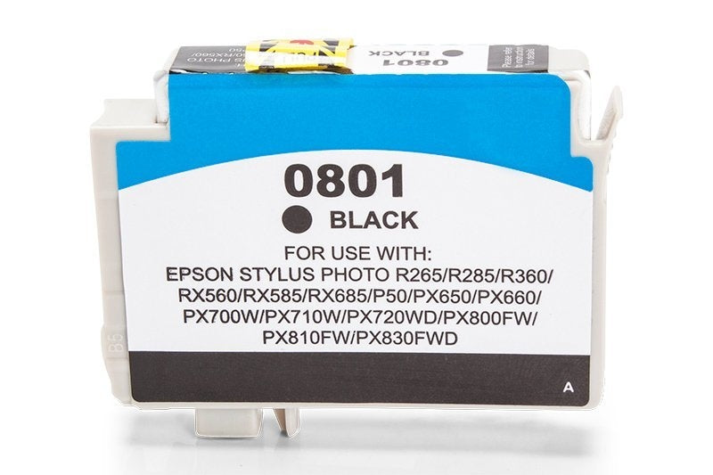 Alternativ zu Epson C13T08014010 / T0801 Tinte Schwarz