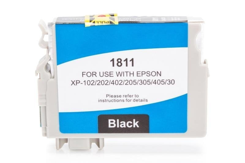 Alternativ zu Epson C13T18114010 / C13T18114012 / T1811 / 18 XL Tinte Schwarz