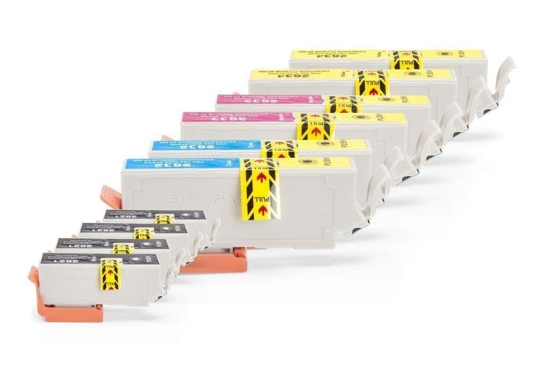 Alternativ zu Epson C13T26364010 / C13T26364012 / 26 XL Multipack (4xBK, je 2xC,M,Y) 10 Stück