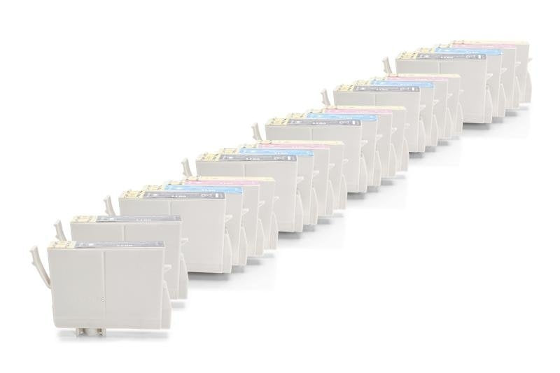 Alternativ zu Epson T0611-T0614 Tinten Sparset (7x BK, je 5x CMY) 22 Stück