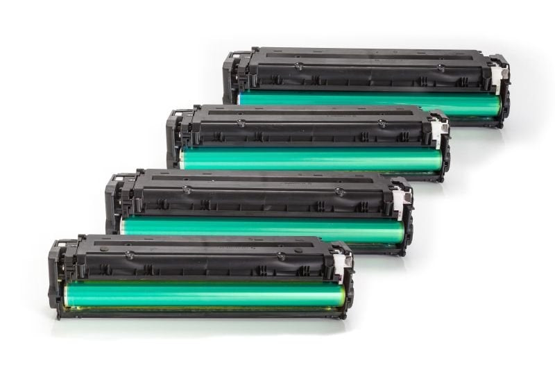 Alternativ zu HP CB540A - CB543A / 125A Toner Sparset (Schwarz, Cyan, Magenta, Gelb)