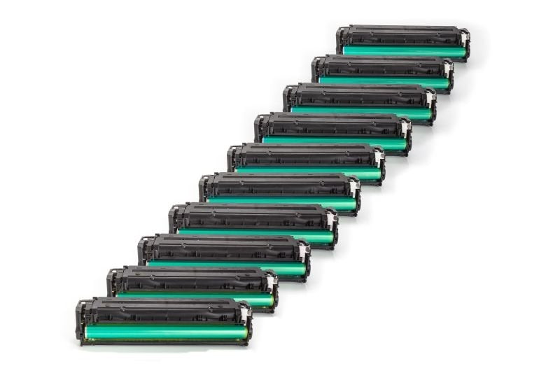 Alternativ zu HP CB540A-CB543A Toner Sparset (4xBK,je 2xC,M,Y) 10 Stück