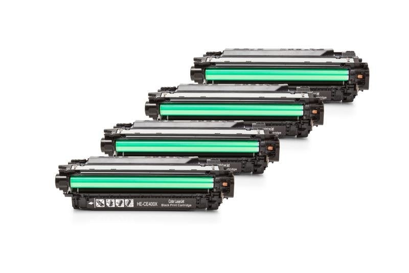 Alternativ zu HP CE400x-CE403A Toner Sparset (BK, C, M, Y) 4 Stück