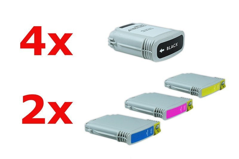 Alternativ zu HP Nr 88 XL Tinten Sparset (4xBK, je 2xC,M,Y) 10 Stück