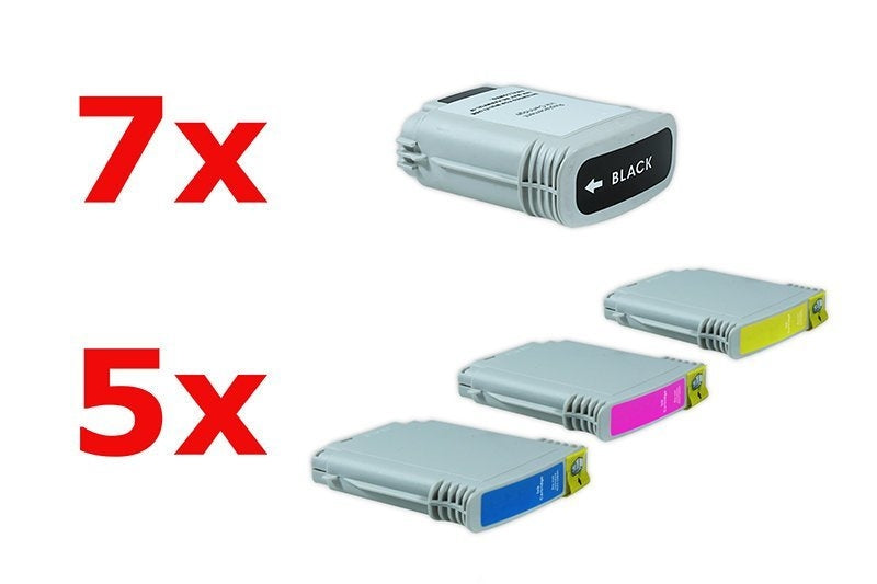Alternativ zu HP Nr 88 XL Tinten Sparset (7xBK, je 5xC,M,Y) 22 Stück
