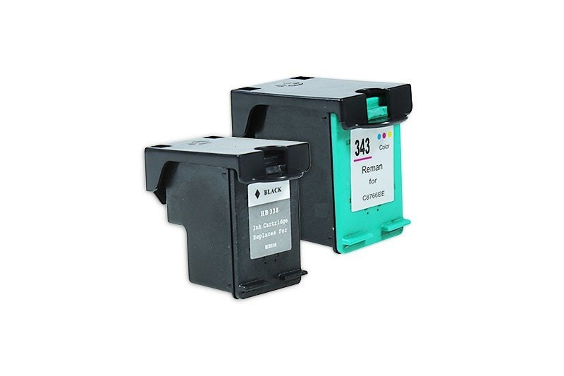 Alternativ zu HP SD449EE / Nr 338 & Nr 343 Tinten Sparset Schwarz & Color