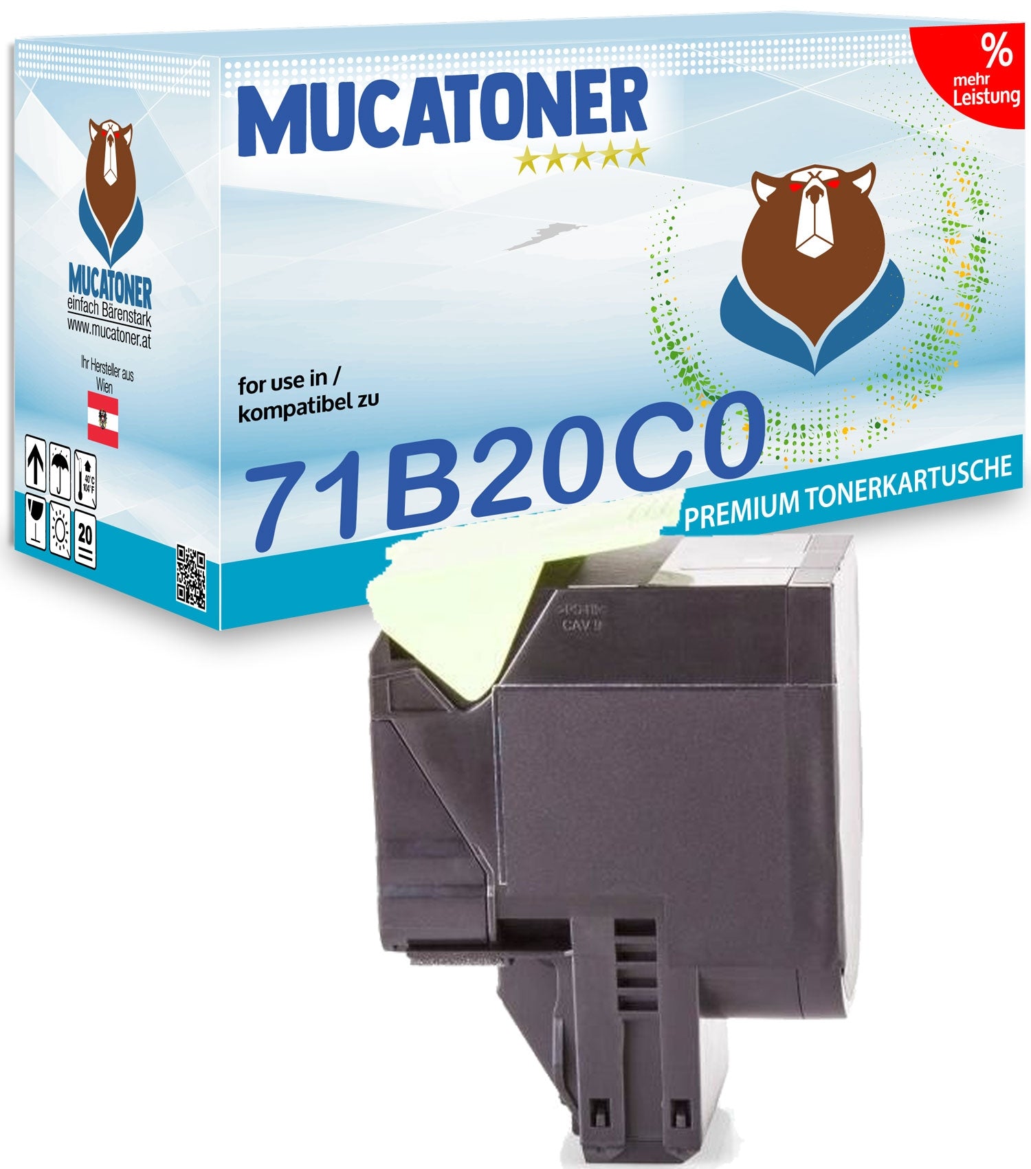 Alternativ zu Lexmark 71B20C0 Toner Cyan