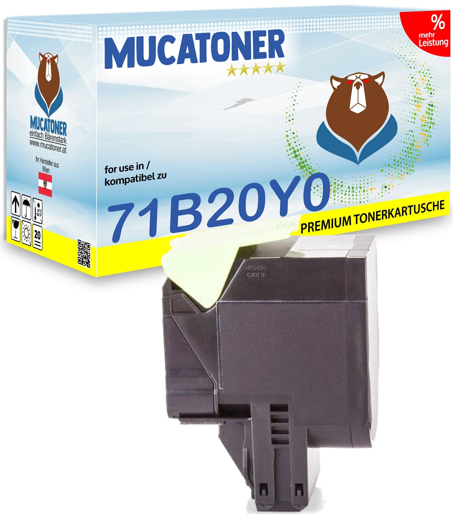 Alternativ zu Lexmark 71B20Y0 Toner Gelb