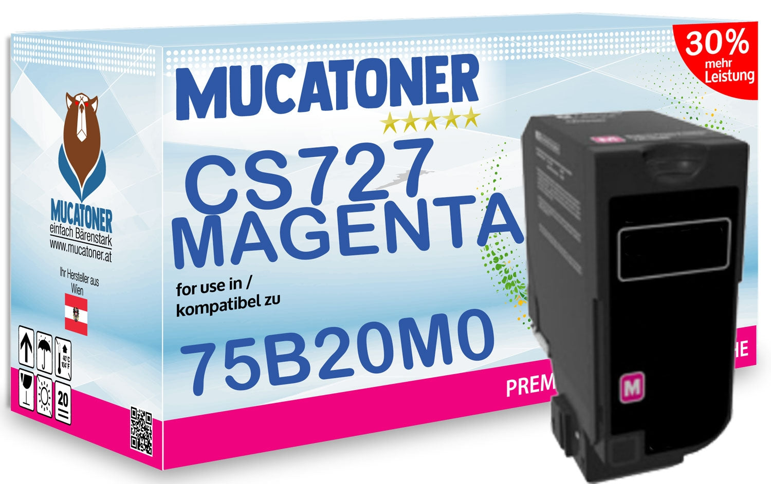 Alternativ zu Lexmark 75B20M0 Toner Magenta