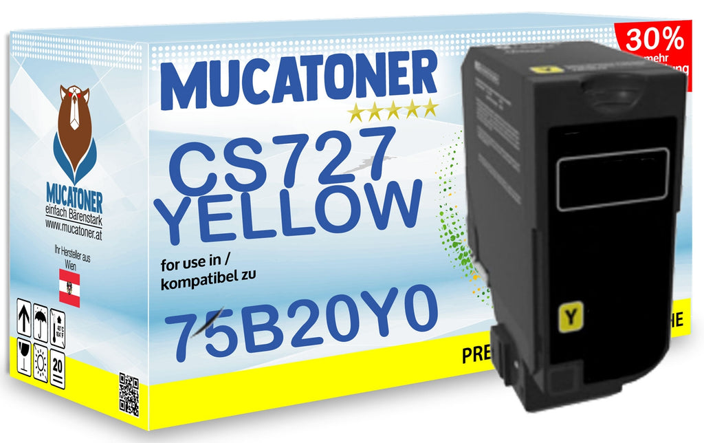Alternativ zu Lexmark 75B20Y0 Toner Gelb
