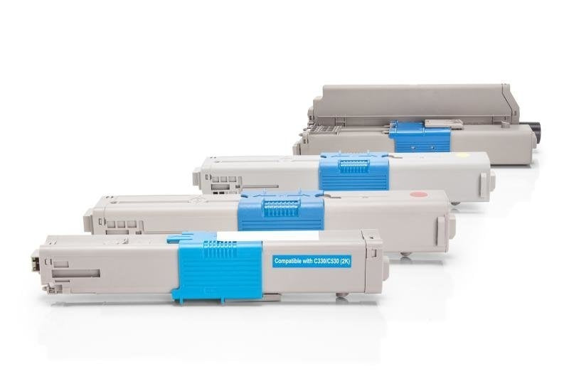 Alternativ zu OKI 44469803 - 44469704 / C310 Toner Sparset (Schwarz, Cyan, Magenta, Gelb)