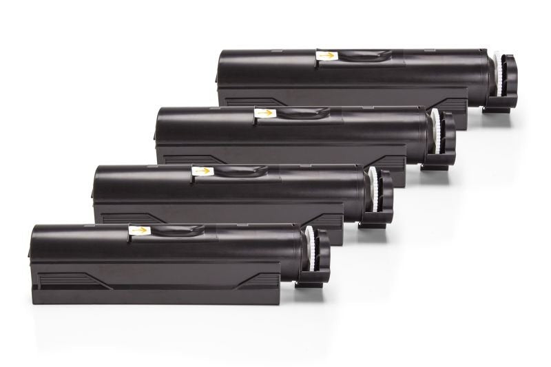 Alternativ zu OKI 44574702 Toner Schwarz Sparset (4 Stück)