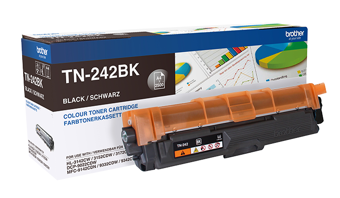 Brother Original TN-242BK Toner Schwarz