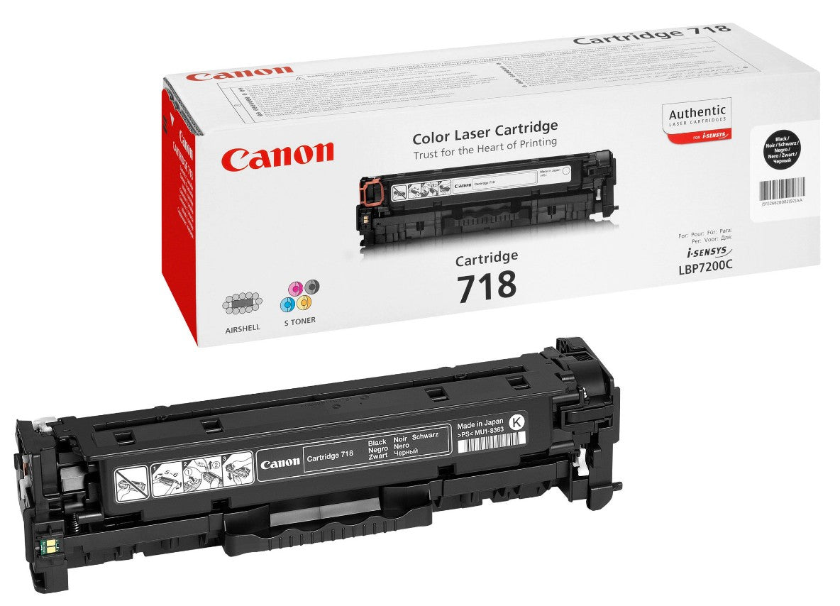Canon Original 718BK (2662B002) Toner schwarz