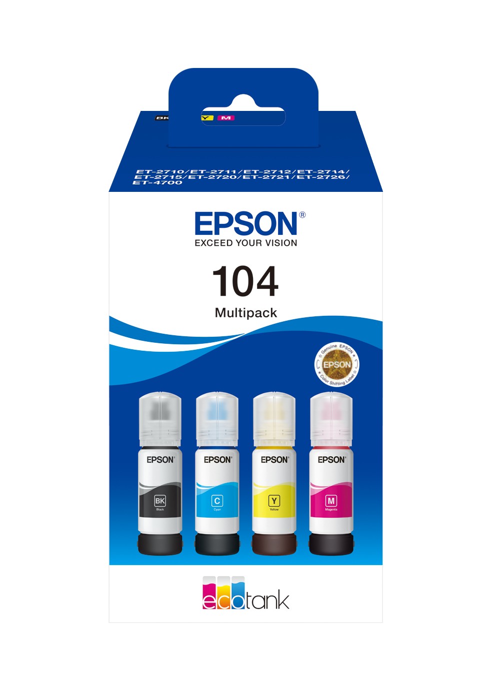 Epson Original C13T00P640 / 104 Tintenpatrone Multipack
