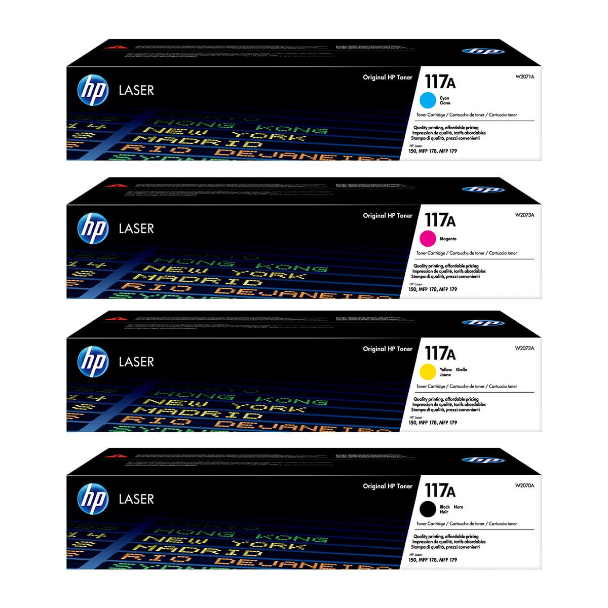 HP Original 117A Toner Sparset (CMYK)