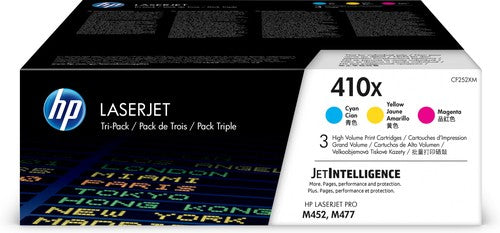 HP Original 410X (CF252XM) Toner - 3er Multipack Cyan, Magenta, Gelb