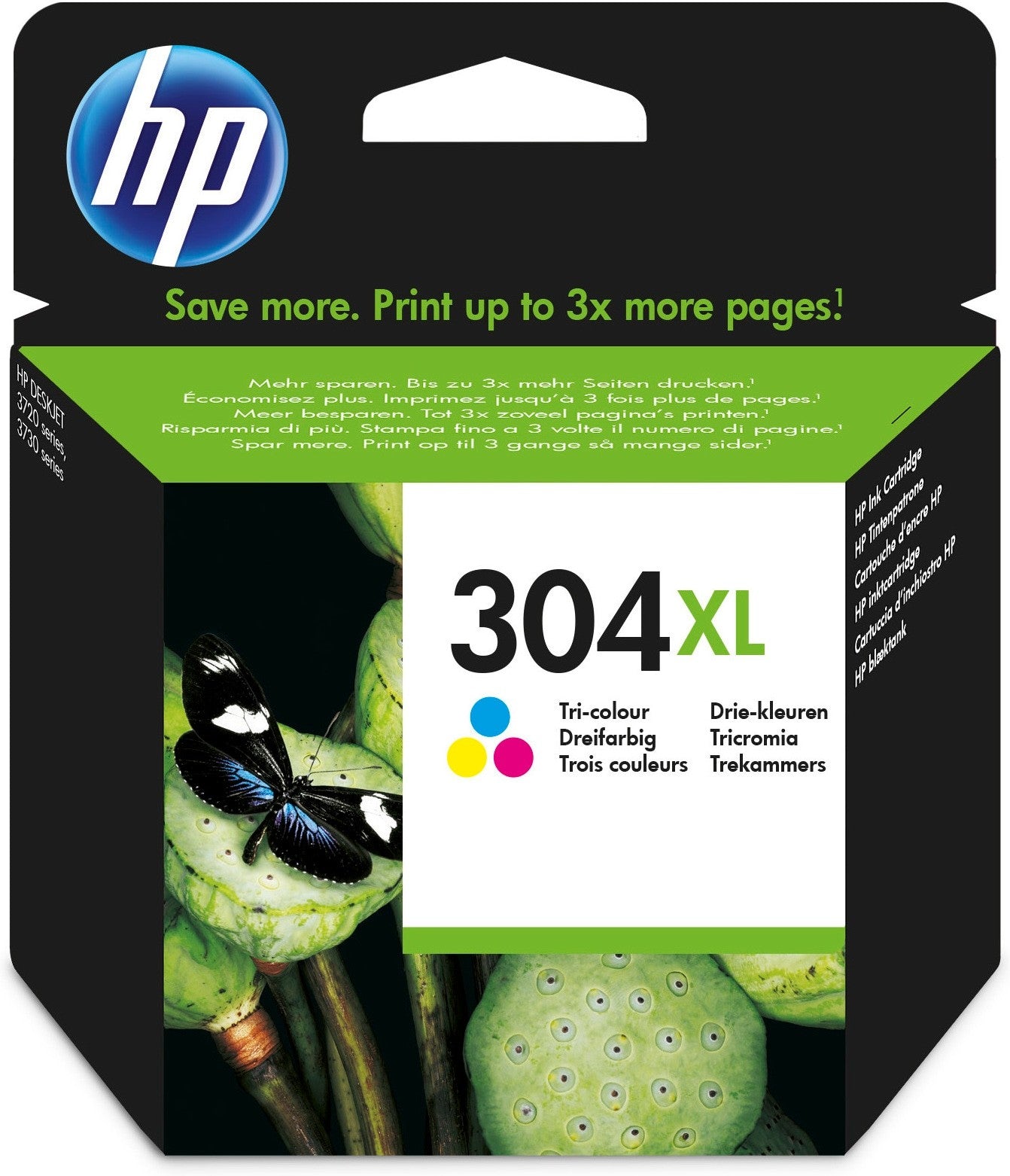 HP Original N9K07AE / 304XL Tintenpatrone Cyan/Magenta/Gelb