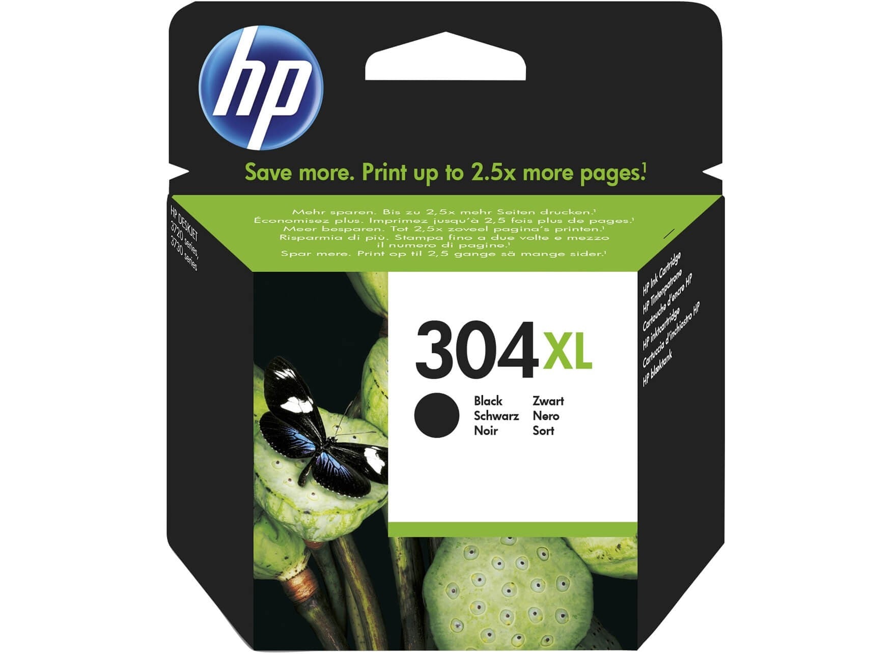 HP Original N9K08AE / 304XL Tintenpatrone Schwarz