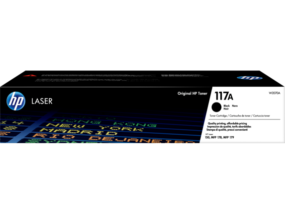 HP Original W2070A / 117A Toner Schwarz