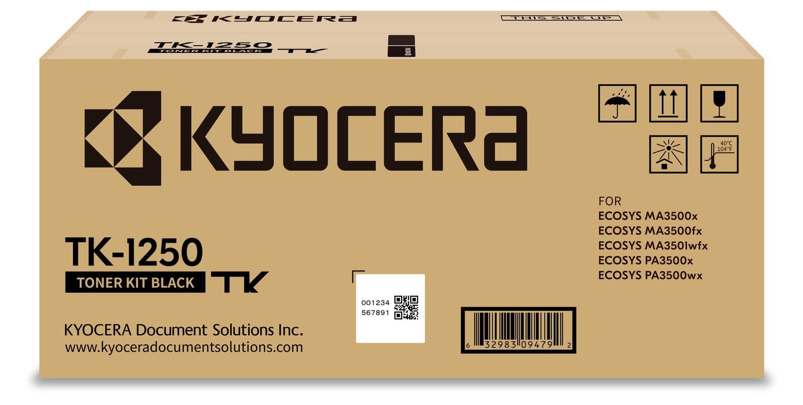 Kyocera Original TK-1250 Toner Schwarz