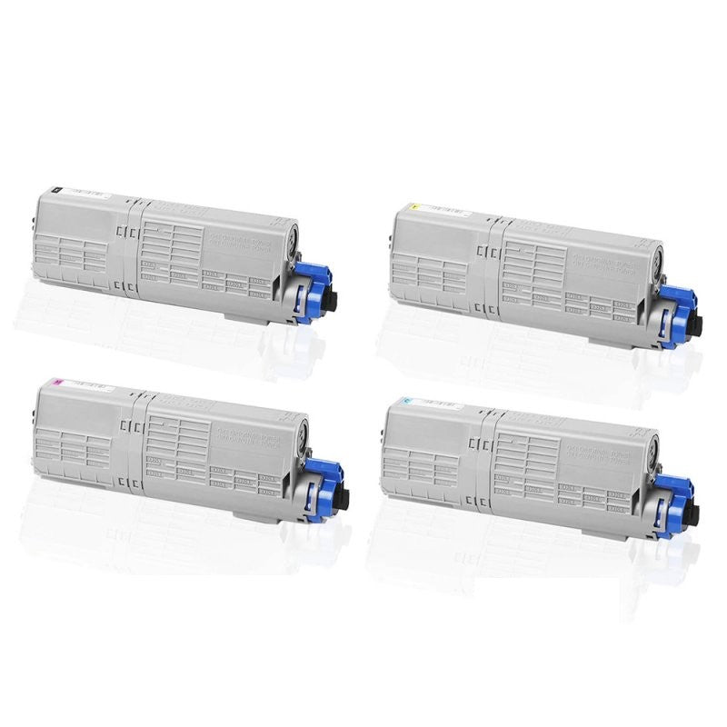 OKI Original 46490605, 46490606, 46490607, 46490608 Toner Sparset