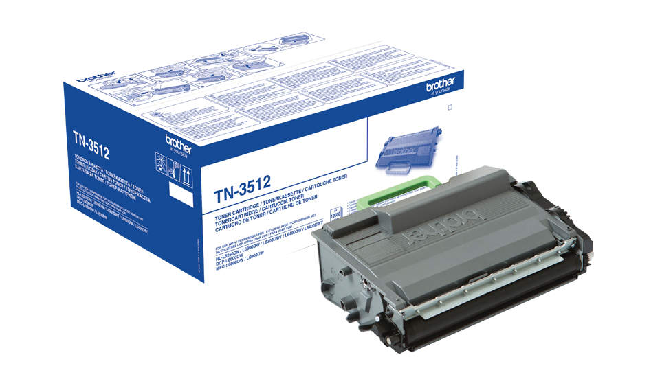 ORIGINAL Brother Toner TN-3512 schwarz sehr hohe Kapazität