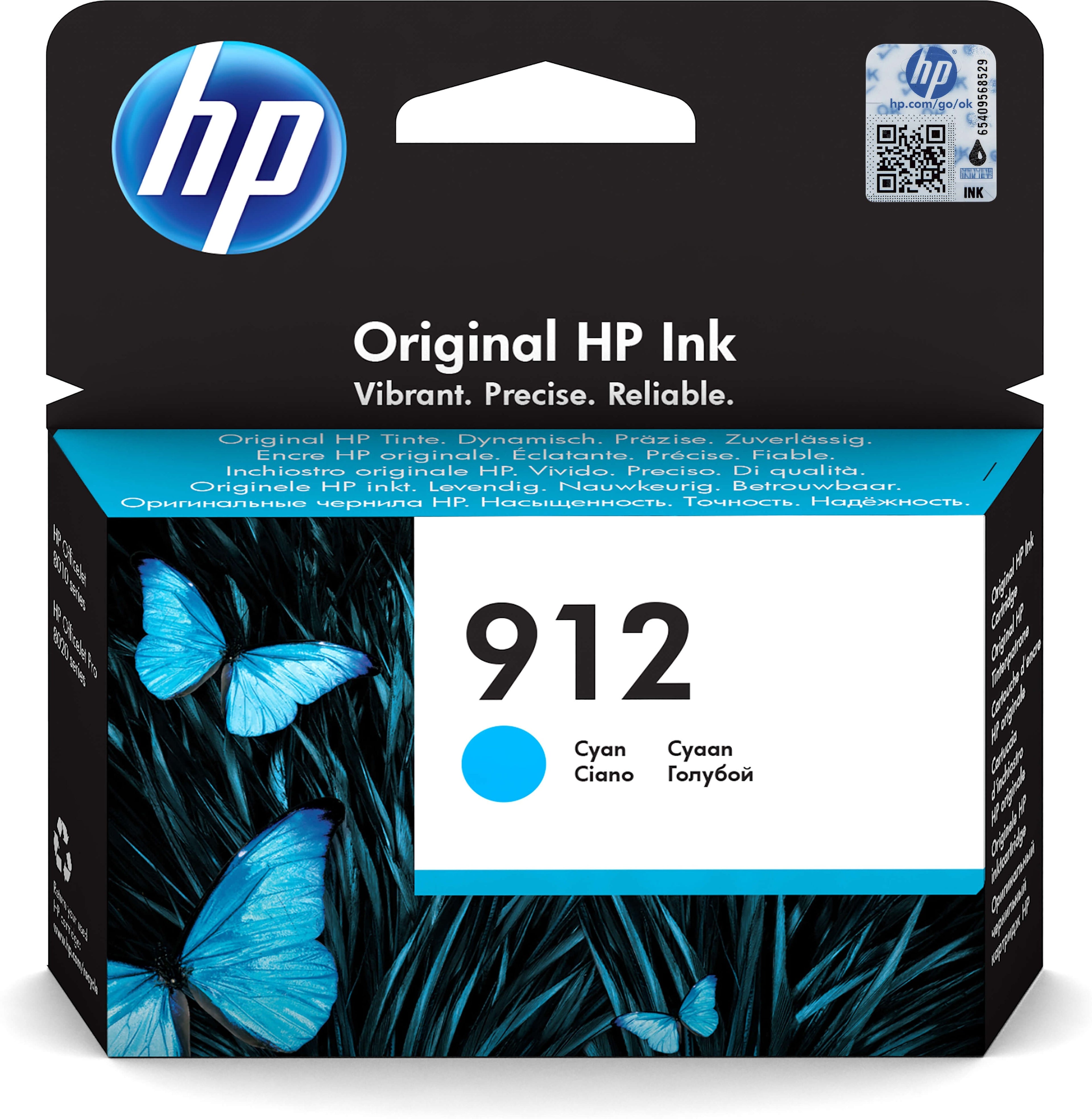 Original HP 3YL77AE / 912 Tintenpatrone cyan