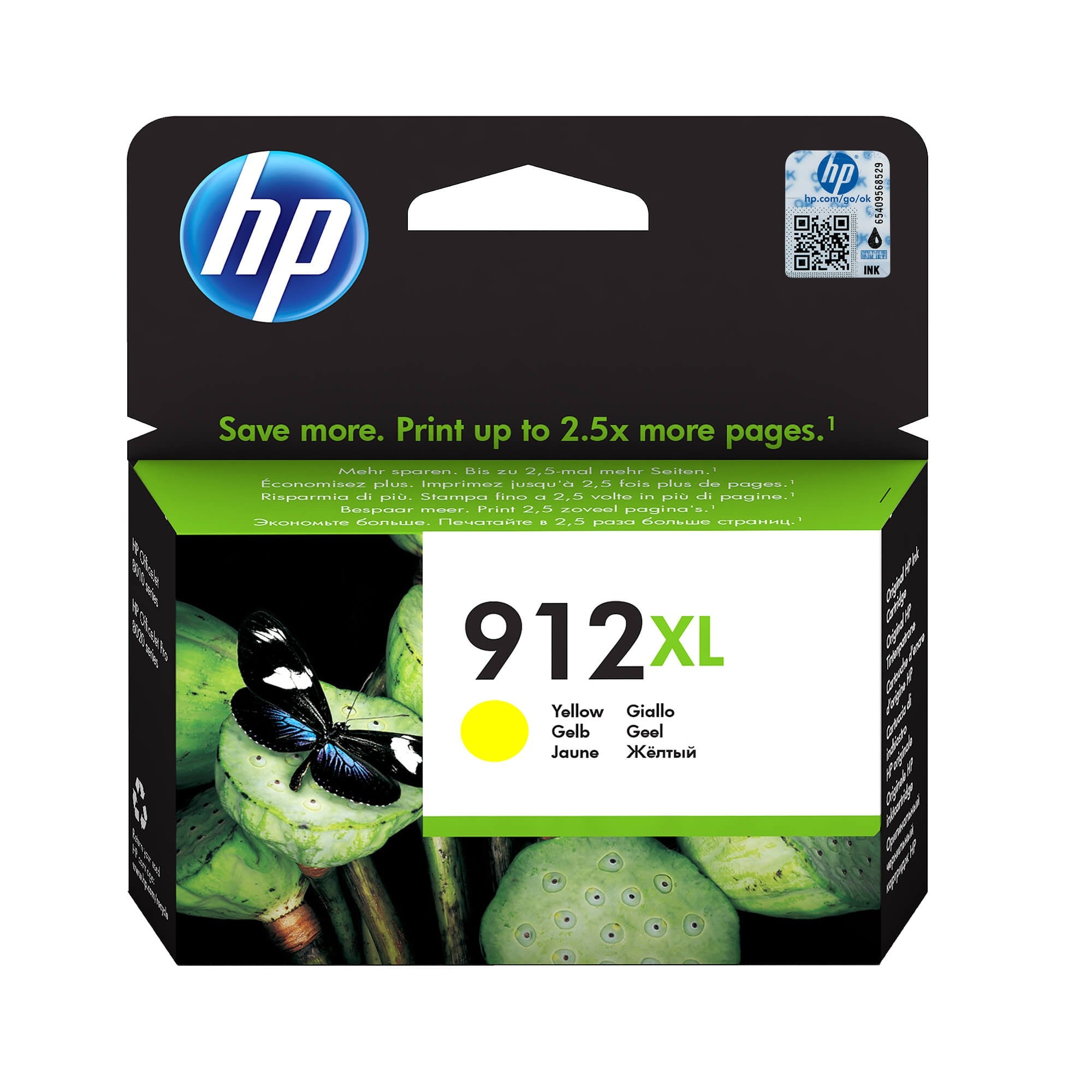 Original HP 3YL83AE / 912XL Tintenpatrone gelb
