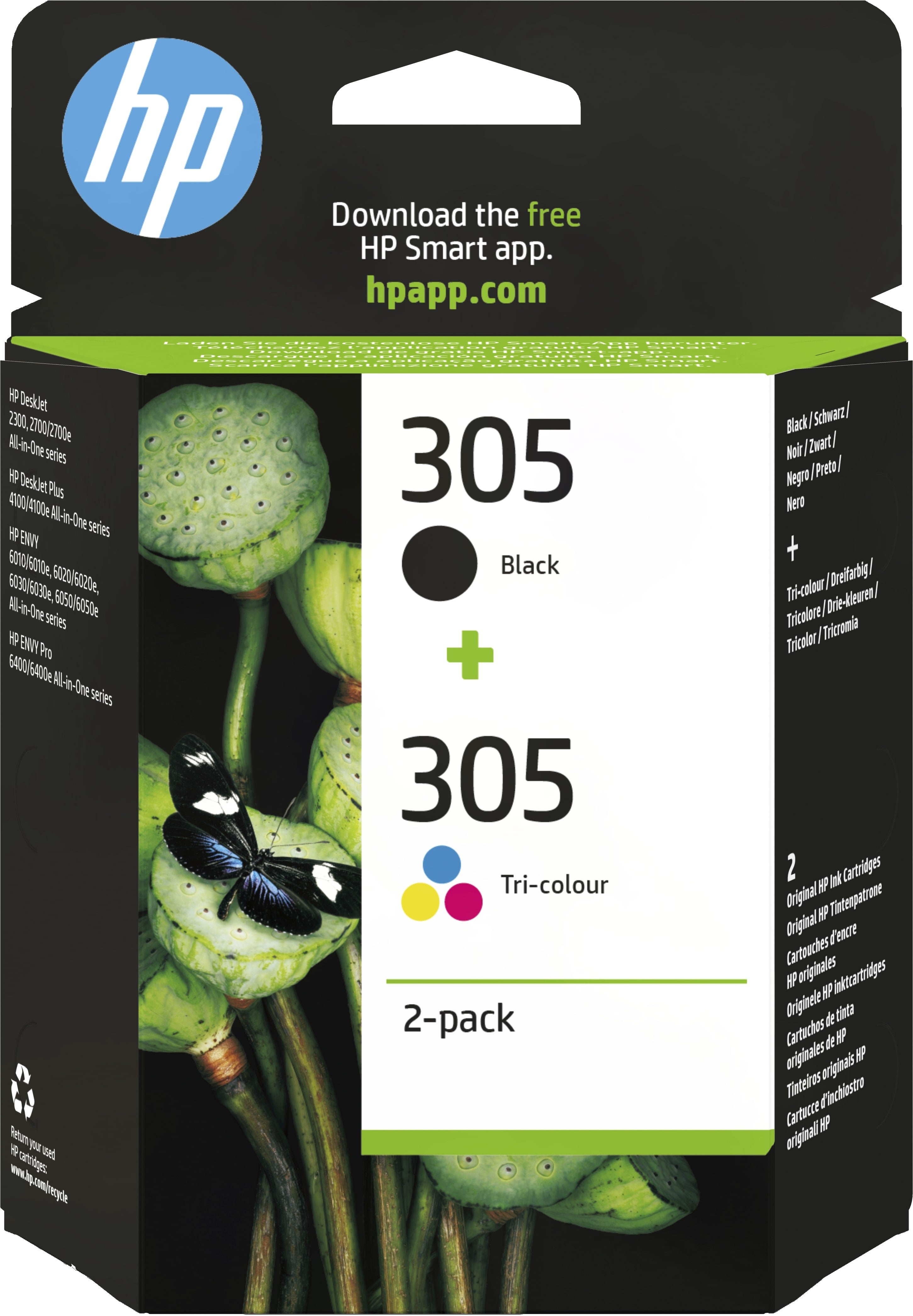 Original HP 6ZD17AE / 305 Druckkopfpatrone Multipack