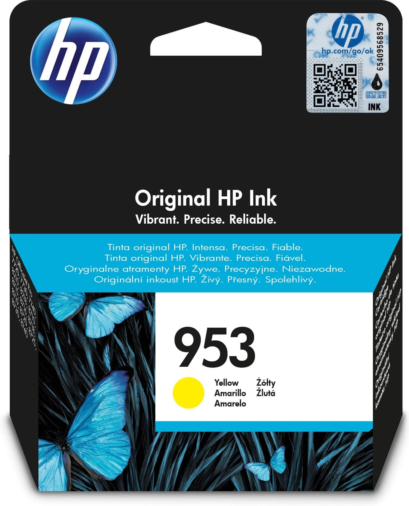 Original HP F6U14AE / 953 Tintenpatrone gelb