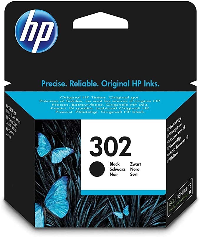 Original HP F6U66AE / 302 Druckkopfpatrone schwarz