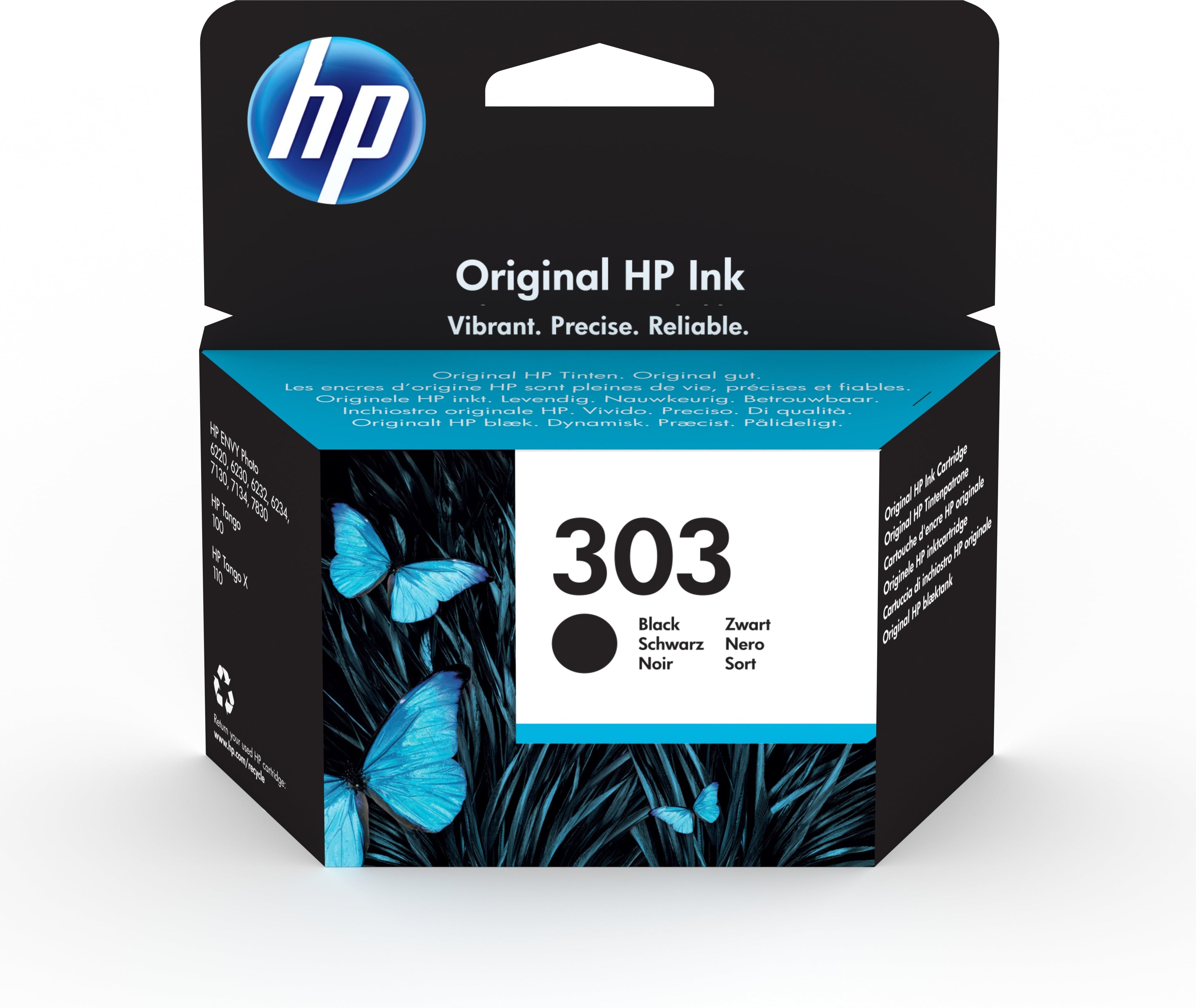 Original HP T6N02AE / 303 Druckkopfpatrone schwarz