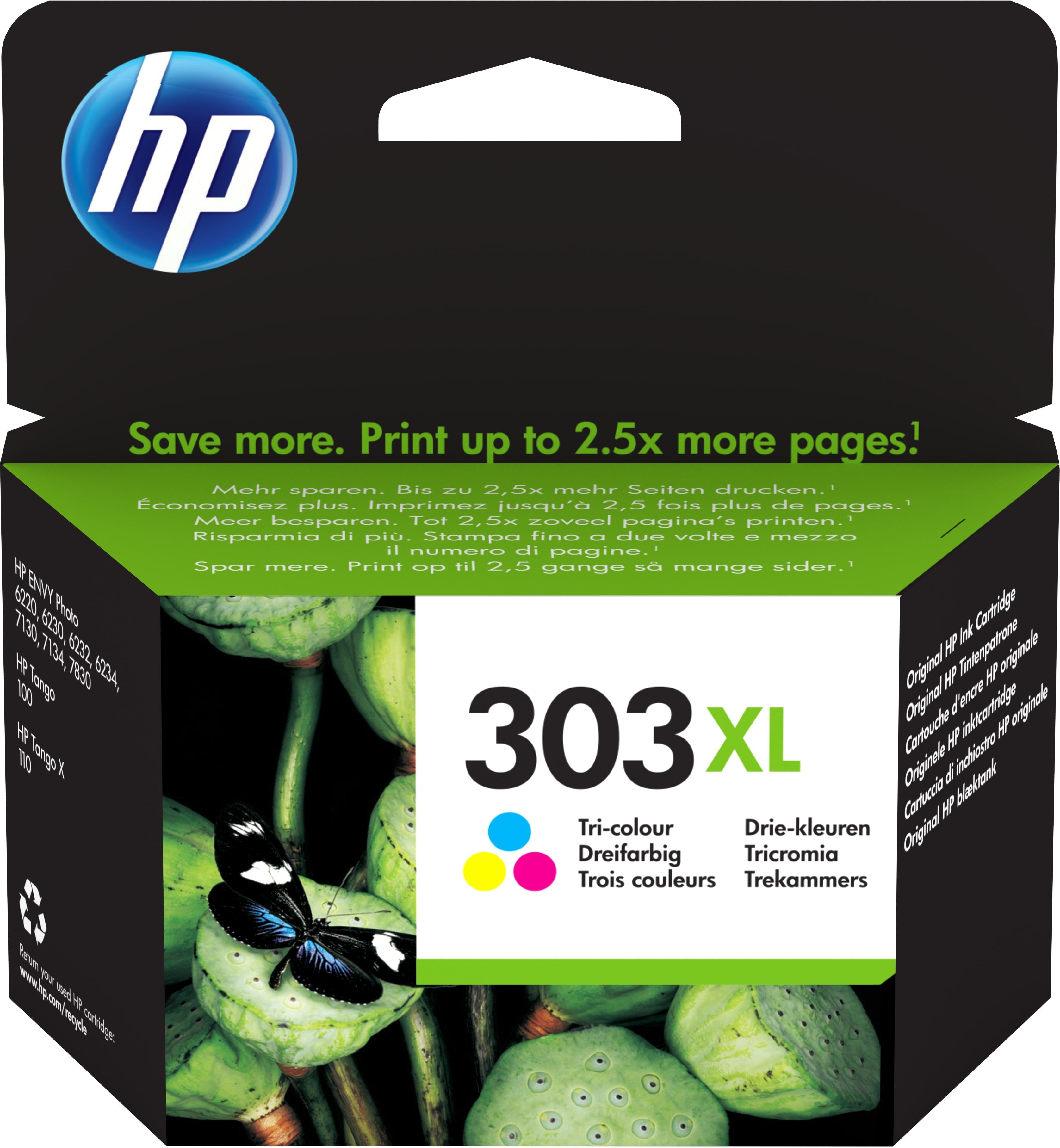 Original HP T6N03AE / 303XL Druckkopfpatrone color