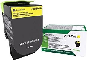 Original Lexmark 71B20Y0 Toner gelb